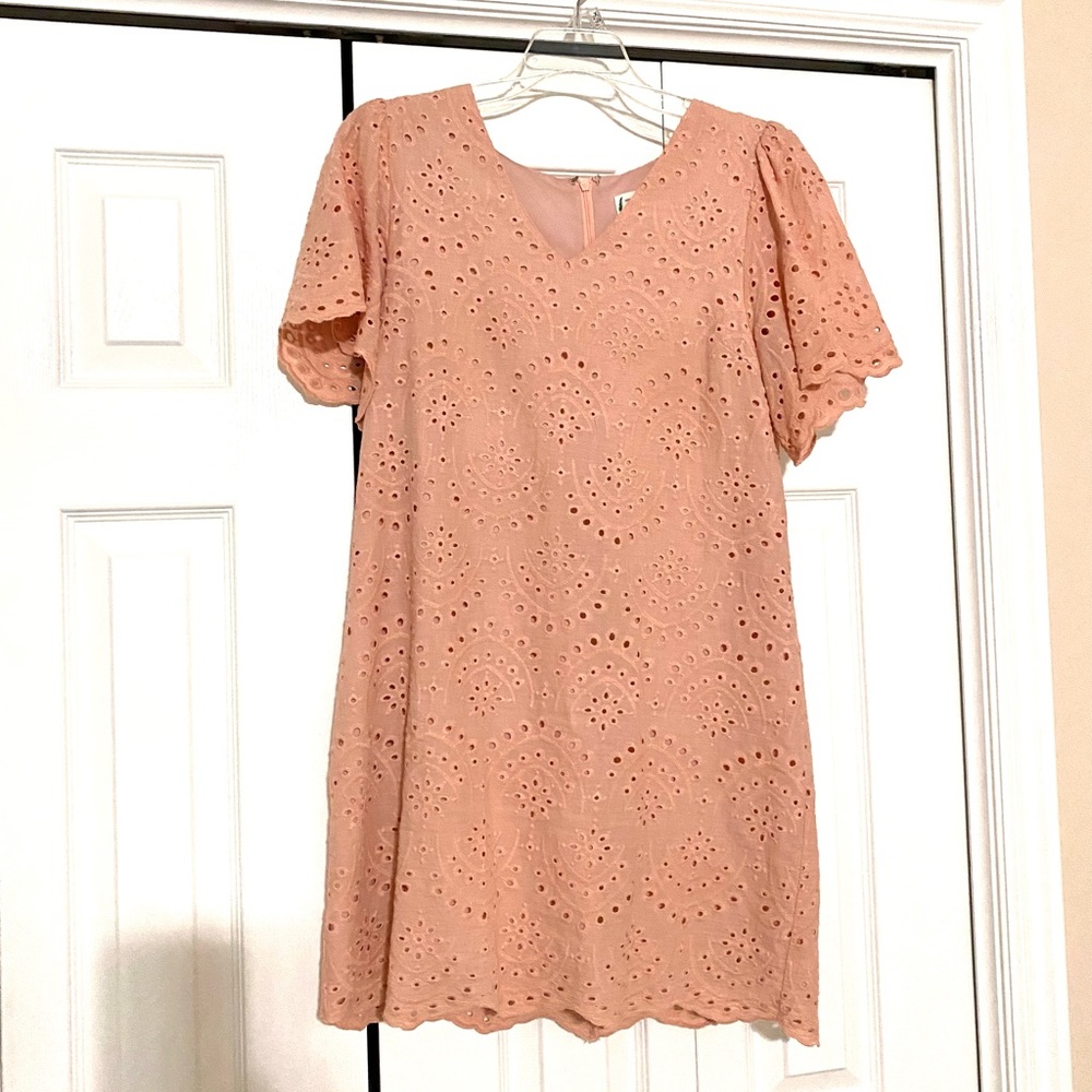 Pink/peach bridesmaid dress